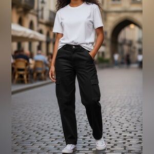 Black Cargo Pants